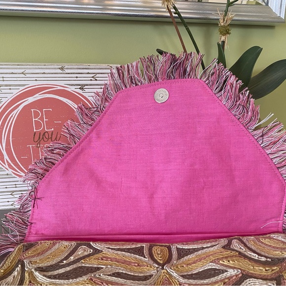 Colorful Embroidered Clutch - Picture 2 of 8